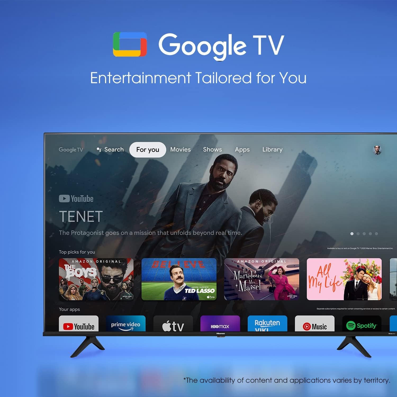 Hisense 43-Inch Class A6 Series 4K UHD Smart Google TV with Alexa Compatibility, Dolby Vision HDR, DTS Virtual X, Sports & Game Modes, Voice Remote, Chromecast Built-in (43A6H) , Black 8 Hisense 43-Inch Class A6 Series 4K UHD Smart Google TV with Alexa Compatibility, Dolby Vision HDR, DTS Virtual X, Sports & Game Modes, Voice Remote, Chromecast Built-in (43A6H) , Black - Image 8