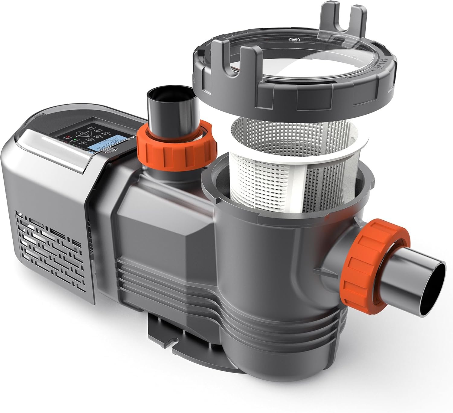 2.5HP In/Above Ground Swimming Pool Variable Speed Pool Pump, 10567GPH, Digital Control Timer for Auto Operation, Extra Quiet, Energy Efficient, Large Filter Basket, 220V