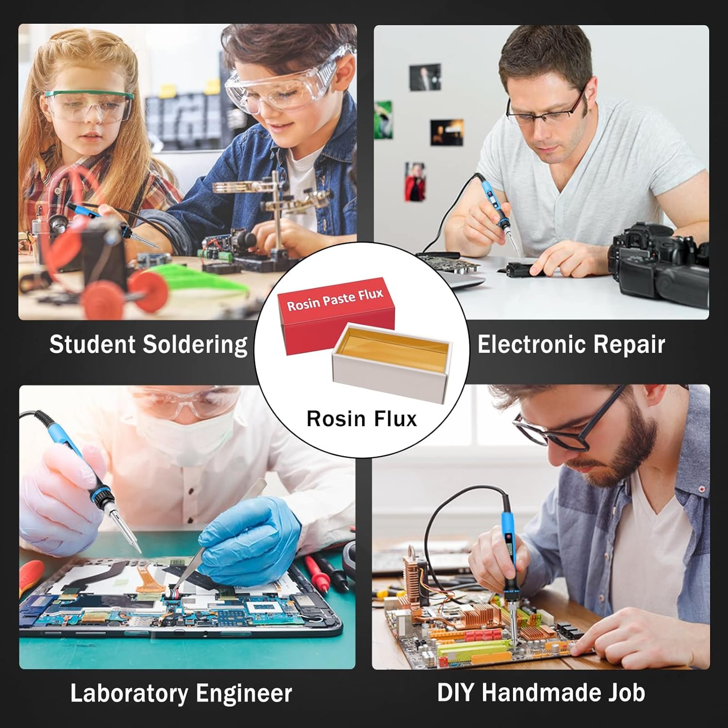 Soldering Iron Kit, 80W 110V Fast Heat up in 10s LCD Digital Adjustable Temperature Soldering Gun Thermostatic Soldering Kit for Electronic 6 Soldering Iron Kit, 80W 110V Fast Heat up in 10s LCD Digital Adjustable Temperature Soldering Gun Thermostatic Soldering Kit for Electronic - Image 6