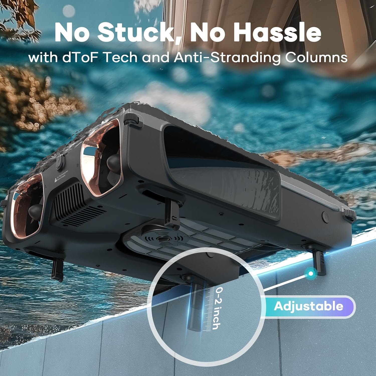 AIPER Surfer S2 Solar Pool Skimmer with APP Support, 24/7 Cleaning, Dual Charging Modes, Smart Obstacle Avoidance, Ideal for All Swimming Pool Types 7 AIPER Surfer S2 Solar Pool Skimmer with APP Support, 24/7 Cleaning, Dual Charging Modes, Smart Obstacle Avoidance, Ideal for All Swimming Pool Types - Image 7