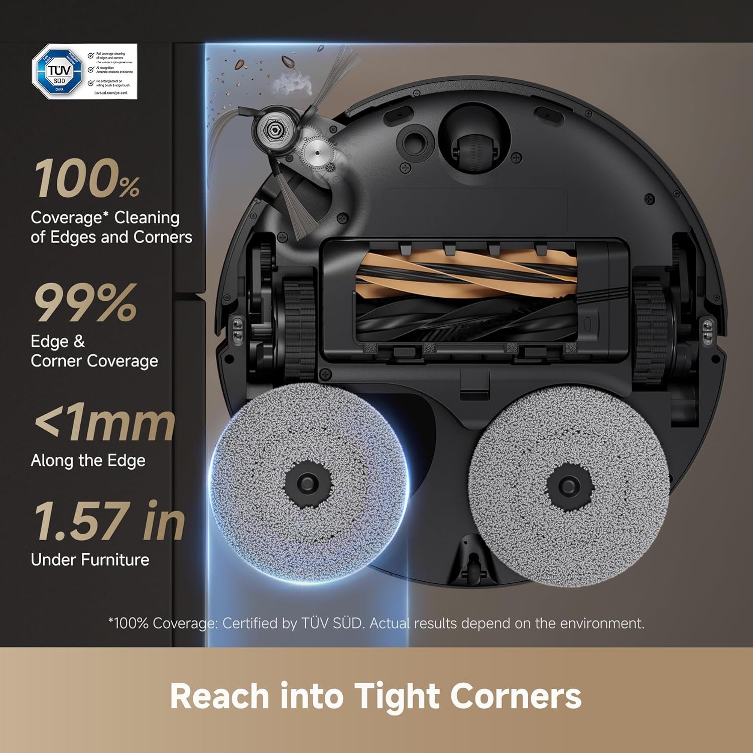 DREAME X50 Ultra Robot Vacuum and Mop with Auto-Empty and Mop Self-Cleaning, 20,000Pa Suction, Obstacle Avoidance and 360° Navigation, Corner to Edge Deep Cleaning, Detangling Brush 5 DREAME X50 Ultra Robot Vacuum and Mop with Auto-Empty and Mop Self-Cleaning, 20,000Pa Suction, Obstacle Avoidance and 360° Navigation, Corner to Edge Deep Cleaning, Detangling Brush - Image 5