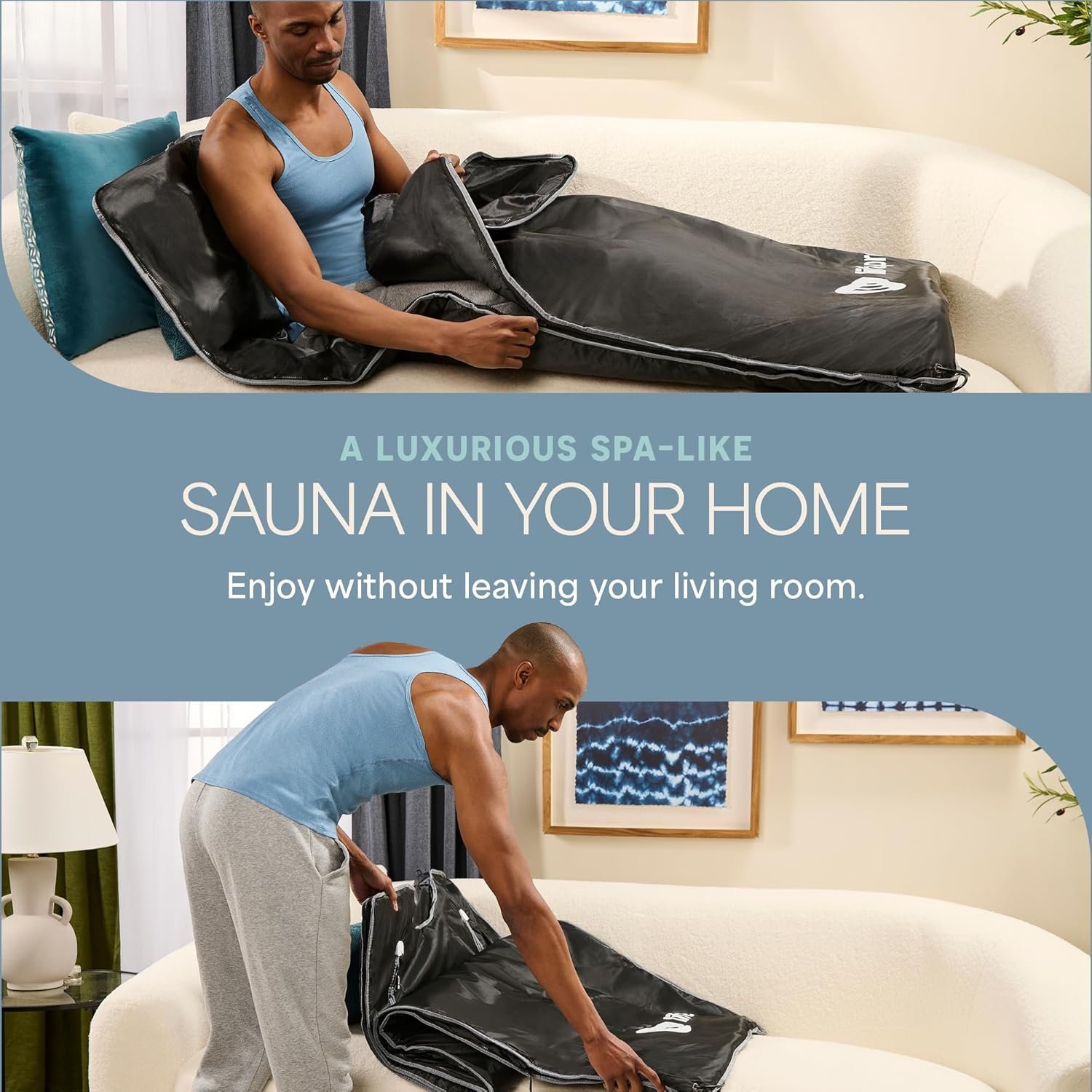 Lifepro BioRemedy Infrared Sauna Blanket - Portable Far Infrared Home Sauna for Detox, Tension, and Relaxation - Adjustable Temperature (86-158°F) - Includes Carry Bag & Detox Wraps 7 Lifepro BioRemedy Infrared Sauna Blanket - Portable Far Infrared Home Sauna for Detox, Tension, and Relaxation - Adjustable Temperature (86-158°F) - Includes Carry Bag & Detox Wraps - Image 7