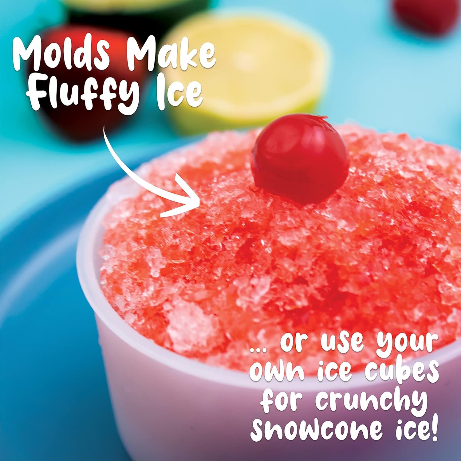 Hawaiian Shaved Ice S900A Snow Cone and Shaved Ice Machine with 2 Reusable Plastic Ice Mold Cups, Non-slip Mat, Instruction Manual, 1-year Manufacturer’s Warranty, 120V, White 4 Hawaiian Shaved Ice S900A Snow Cone and Shaved Ice Machine with 2 Reusable Plastic Ice Mold Cups, Non-slip Mat, Instruction Manual, 1-year Manufacturer’s Warranty, 120V, White - Image 4