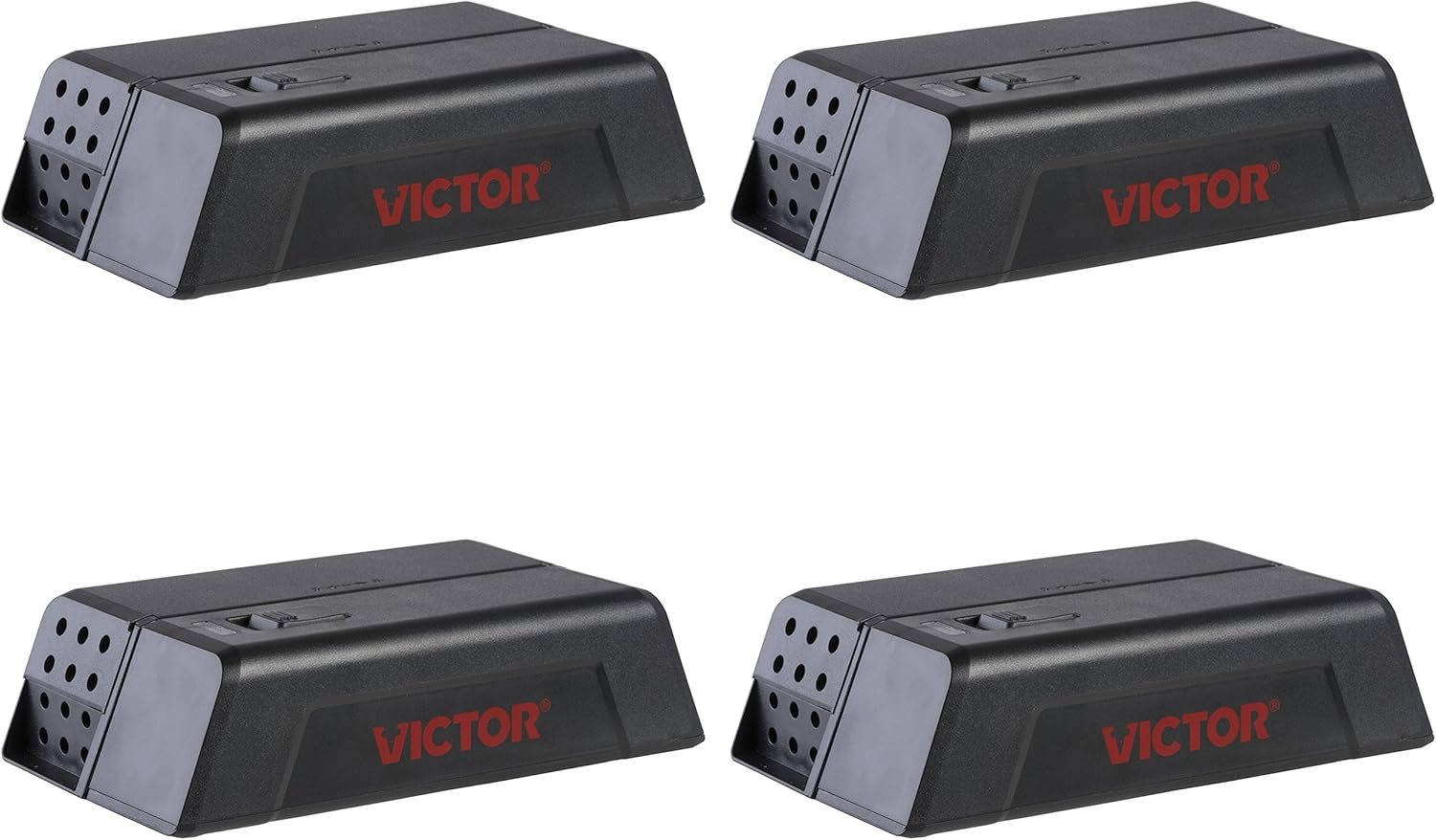 Victor M250S Indoor Humane Electronic Mouse Trap - No Touch, No See Electric Instant Kill Mouse Trap - 4 Traps