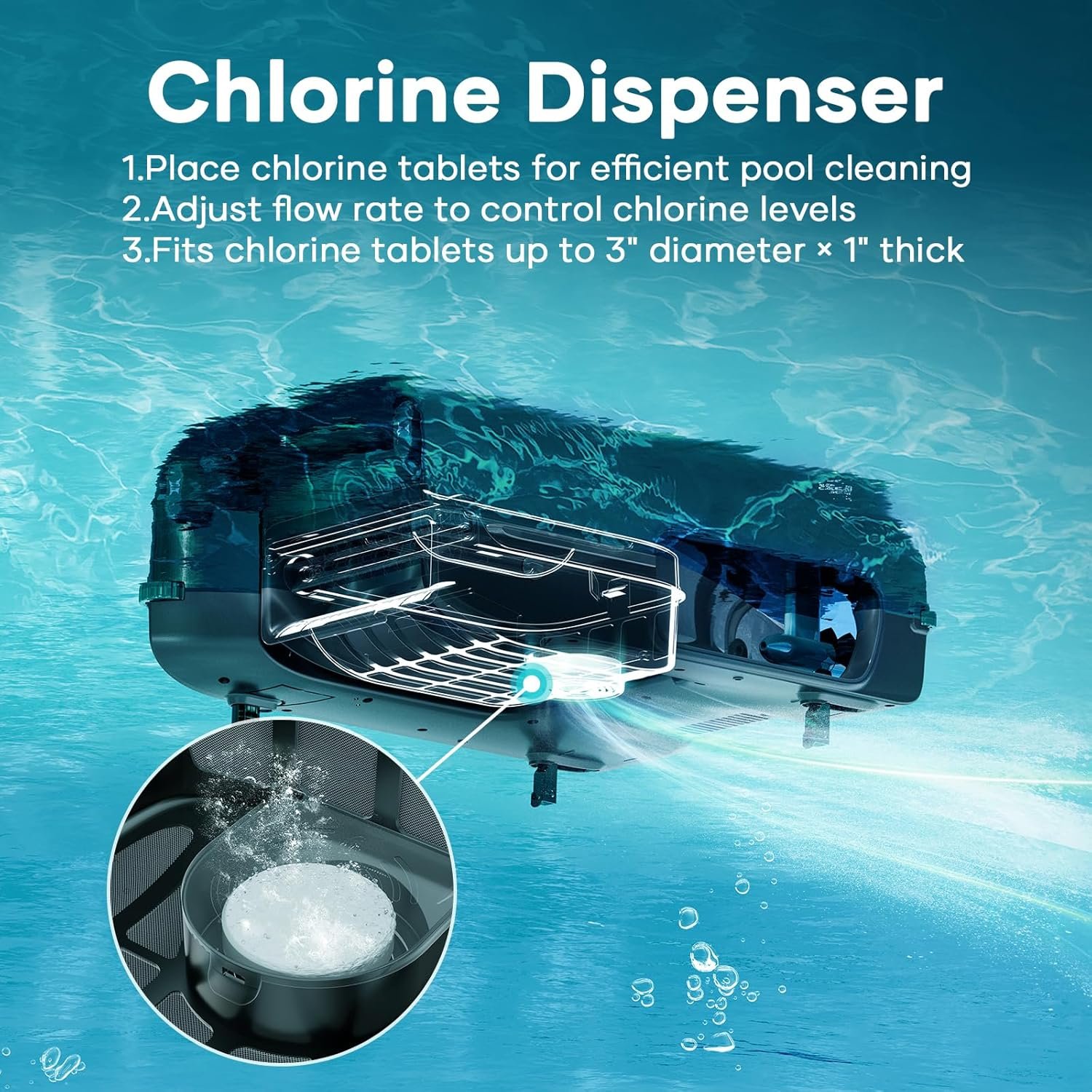 AIPER Surfer S2 Solar Pool Skimmer with APP Support, 24/7 Cleaning, Dual Charging Modes, Smart Obstacle Avoidance, Ideal for All Swimming Pool Types 4 AIPER Surfer S2 Solar Pool Skimmer with APP Support, 24/7 Cleaning, Dual Charging Modes, Smart Obstacle Avoidance, Ideal for All Swimming Pool Types - Image 4