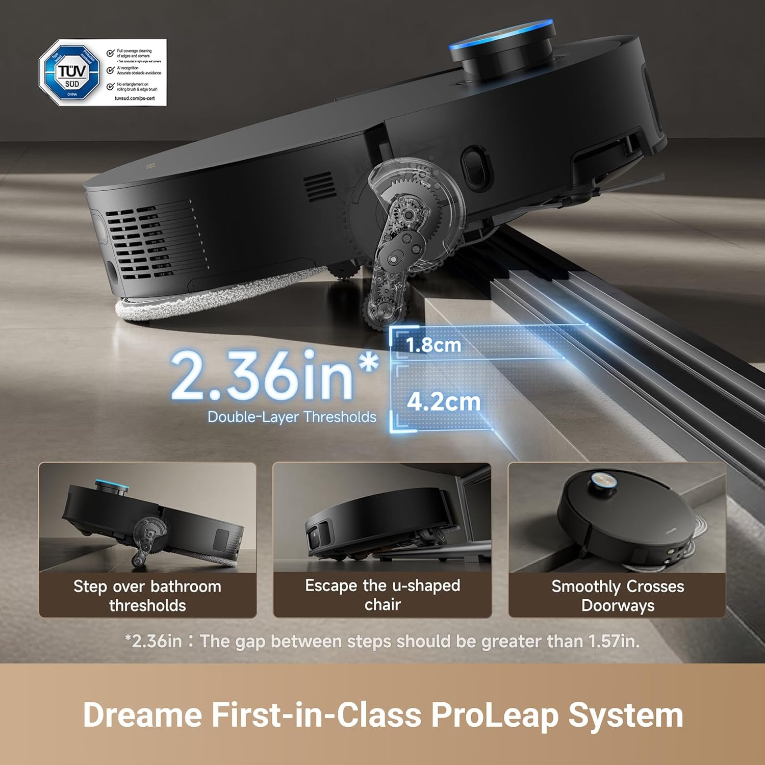 DREAME X50 Ultra Robot Vacuum and Mop with Auto-Empty and Mop Self-Cleaning, 20,000Pa Suction, Obstacle Avoidance and 360° Navigation, Corner to Edge Deep Cleaning, Detangling Brush 2 DREAME X50 Ultra Robot Vacuum and Mop with Auto-Empty and Mop Self-Cleaning, 20,000Pa Suction, Obstacle Avoidance and 360° Navigation, Corner to Edge Deep Cleaning, Detangling Brush - Image 2