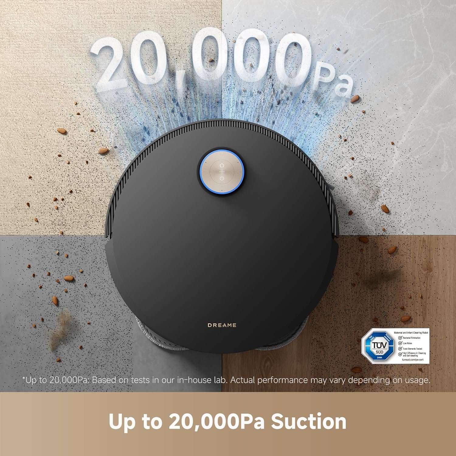 DREAME X50 Ultra Robot Vacuum and Mop with Auto-Empty and Mop Self-Cleaning, 20,000Pa Suction, Obstacle Avoidance and 360° Navigation, Corner to Edge Deep Cleaning, Detangling Brush 7 DREAME X50 Ultra Robot Vacuum and Mop with Auto-Empty and Mop Self-Cleaning, 20,000Pa Suction, Obstacle Avoidance and 360° Navigation, Corner to Edge Deep Cleaning, Detangling Brush - Image 7