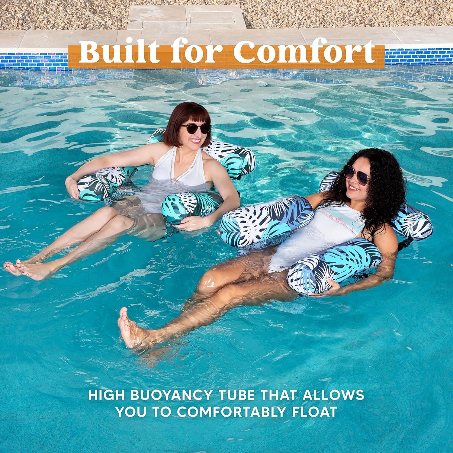 SLOOSH Inflatable Pool Floats Adult,2 Packs Floating Lounge Chairs,Blow up Pool Noodles for Adult Heavy Duty,Floating Chair for Party Summer Water Beach Lake Fun 3 SLOOSH Inflatable Pool Floats Adult,2 Packs Floating Lounge Chairs,Blow up Pool Noodles for Adult Heavy Duty,Floating Chair for Party Summer Water Beach Lake Fun - Image 3
