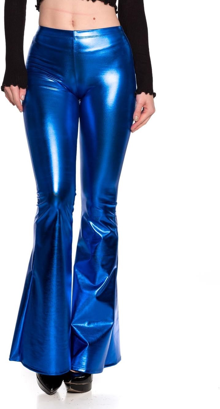 Women's J2 Love Faux Leather Bell Botom Flare Pants