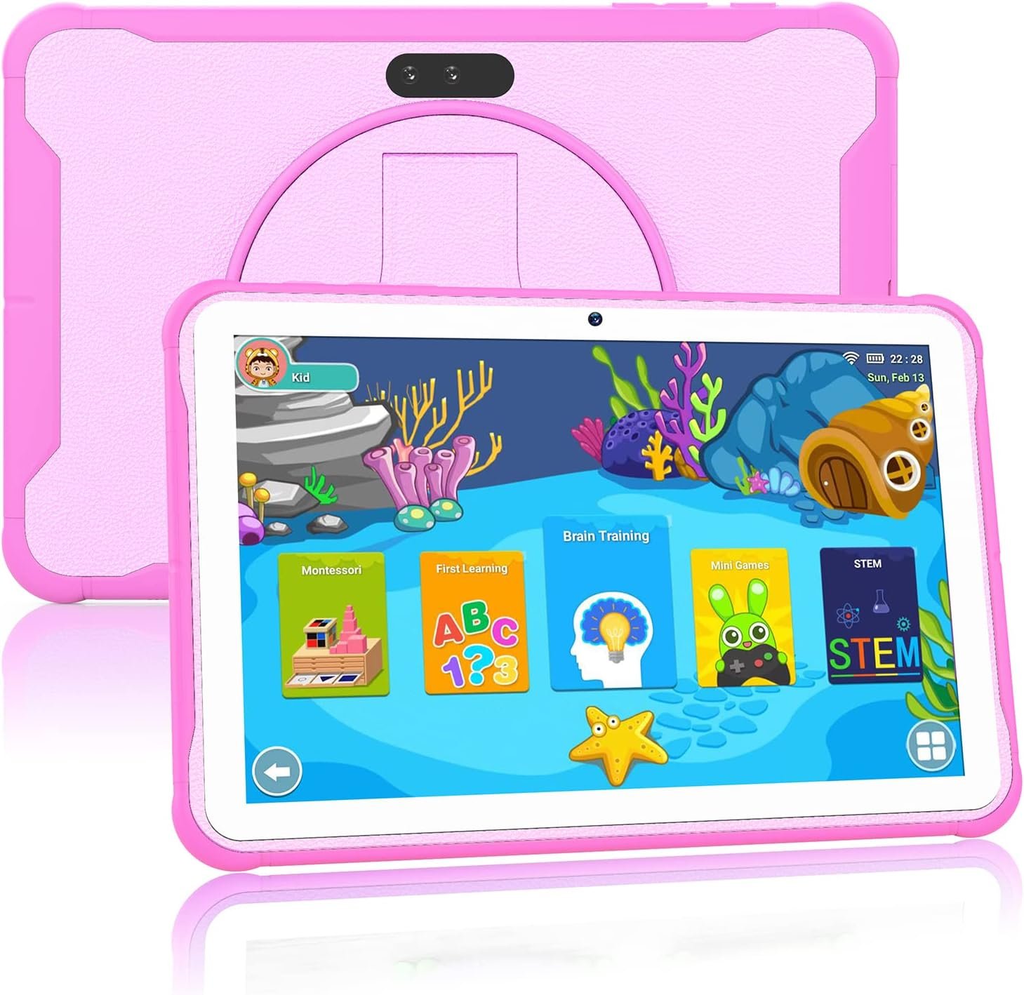 Kids Tablet 10.1 inch Android Toddler Tablet 32GB Tablet for Kids APP Preinstalled & Parent Control Kids Learning Education Tablet WiFi Camera,Netflix YouTube Hands-Free Watching(2022 Release),Purple