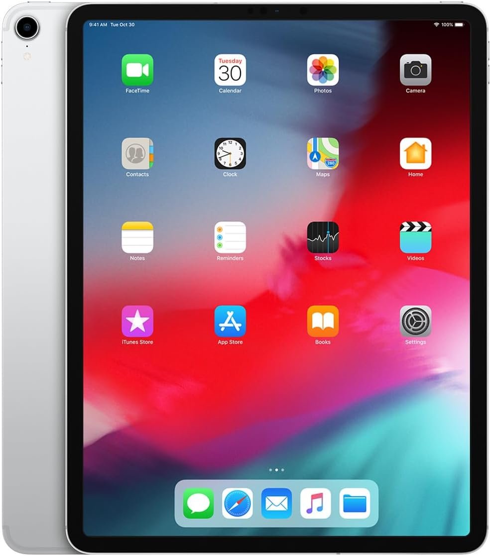 Apple iPad Pro (12.9-inch, Wi-Fi + Cellular, 256GB) - Silver (Renewed)